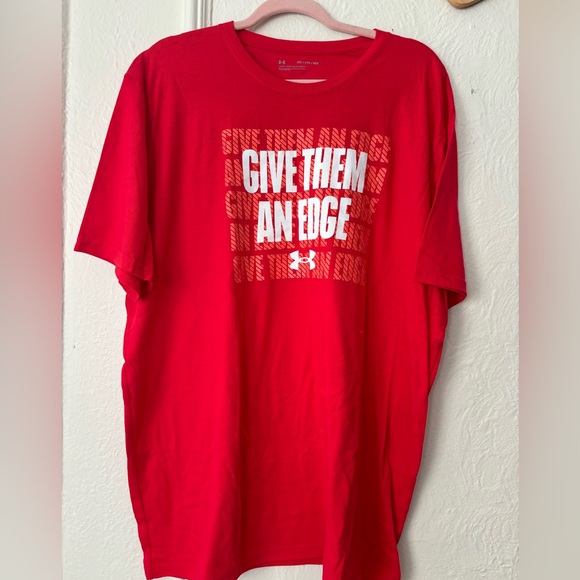 Tops - Red Under Armour Employee Tshirt